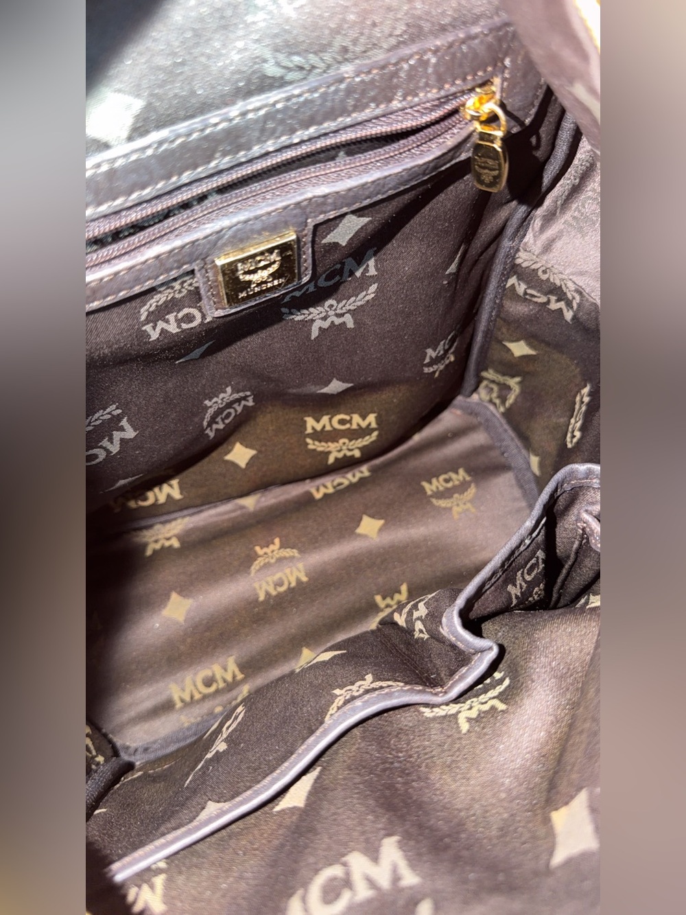 MCM Leopard Print Leather Mini Backpack - Picture 4 of 13
